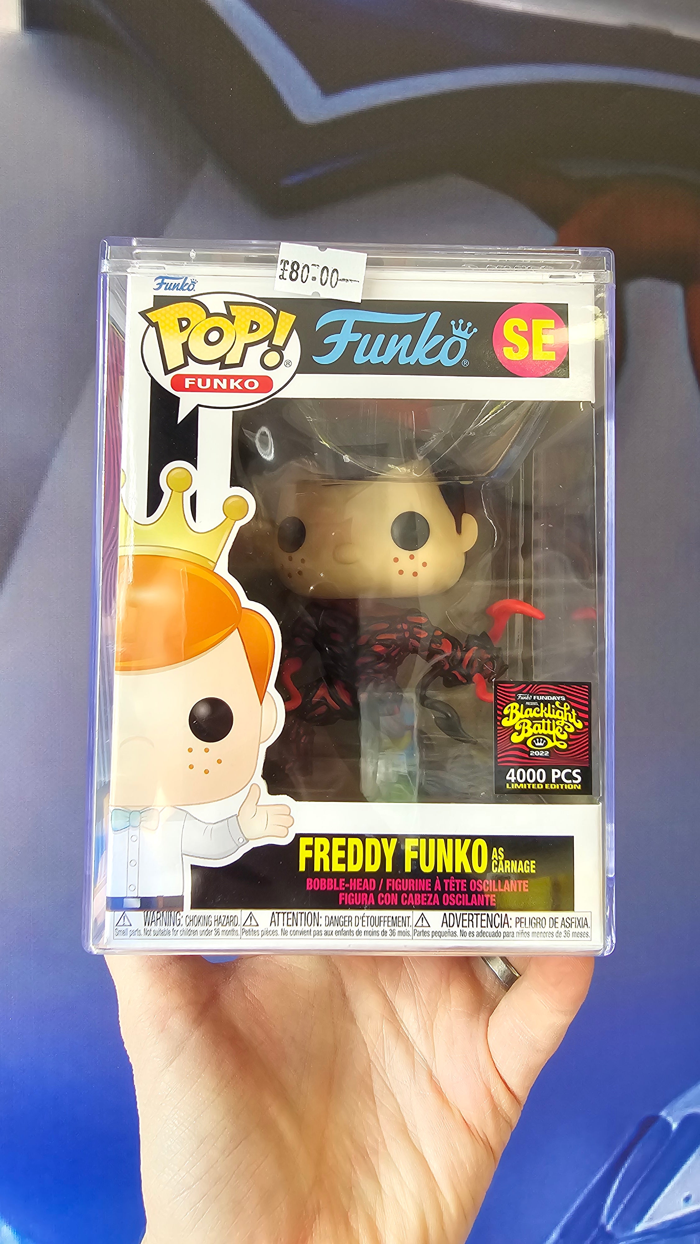 Freddy Funko shops as Carnage