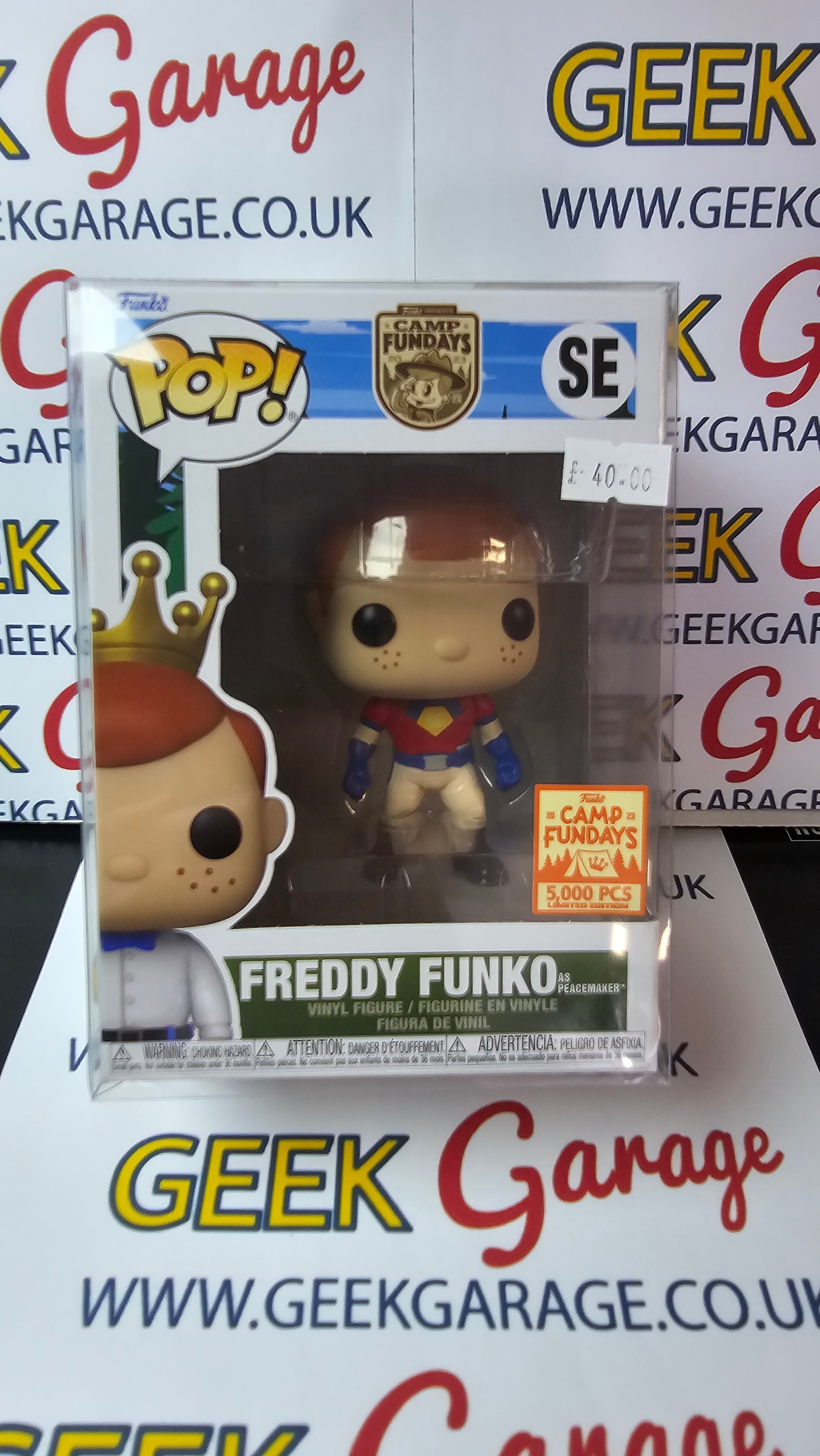 Camp deals Fundays Freddy Funko as Peacemaker