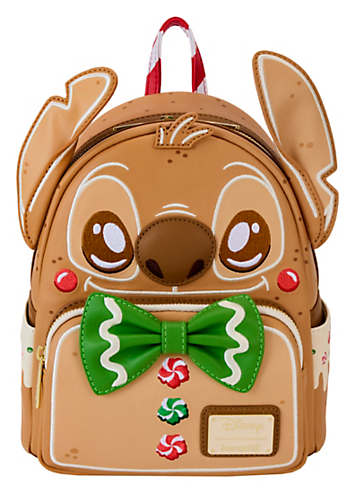 LOUNGEFLY GINGERBREAD STITCH COSPLAY MINI BACKPACK LILO AND STITCH