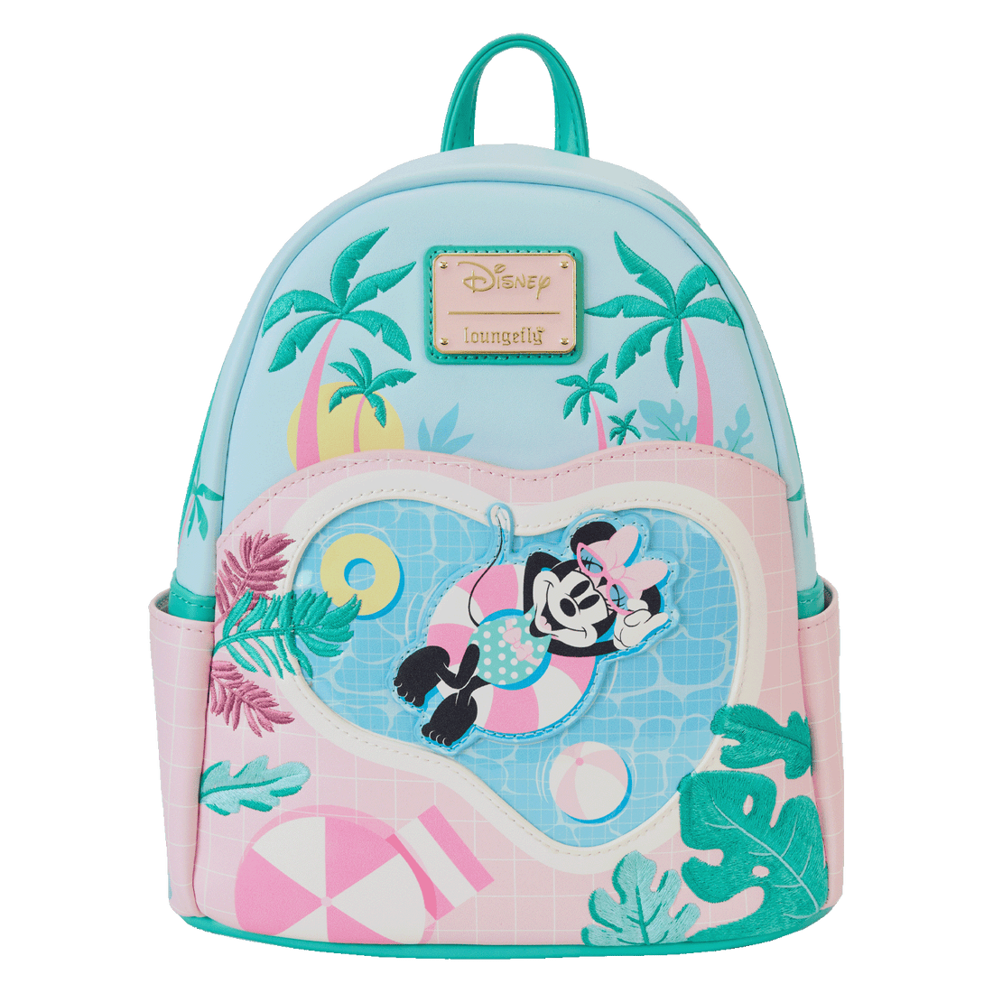 LOUNGEFLY MINNIE MOUSE VACATION STYLE MINI BACKPACK DISNEY