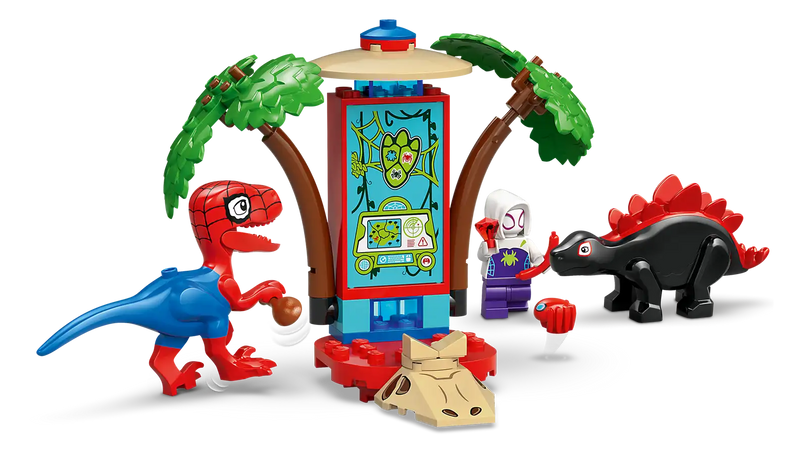 Lego Spidey and Gobby's Raptor Battle at Tree House HQ 11200