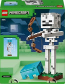 Lego Minecraft Skeleton Figure with Diamond Helmet and Bow