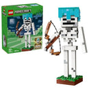 Lego Minecraft Skeleton Figure with Diamond Helmet and Bow