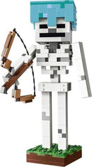 Lego Minecraft Skeleton Figure with Diamond Helmet and Bow