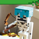 Lego Minecraft Skeleton Figure with Diamond Helmet and Bow