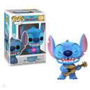 Stitch flocked funko pop with ukulele