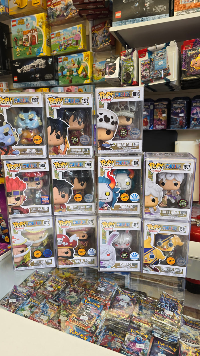 One piece funko pops selection in store only