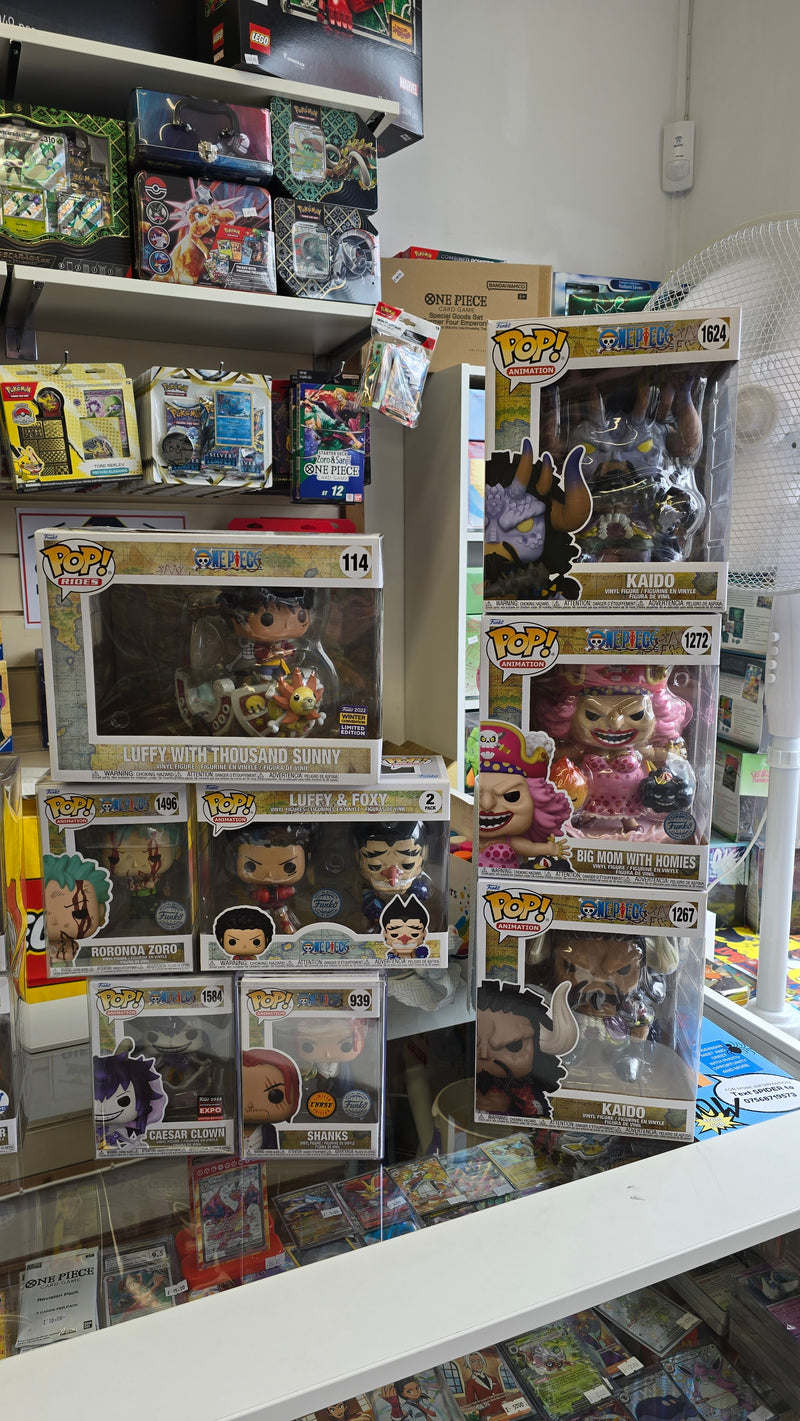 One piece funko pops selection in store only