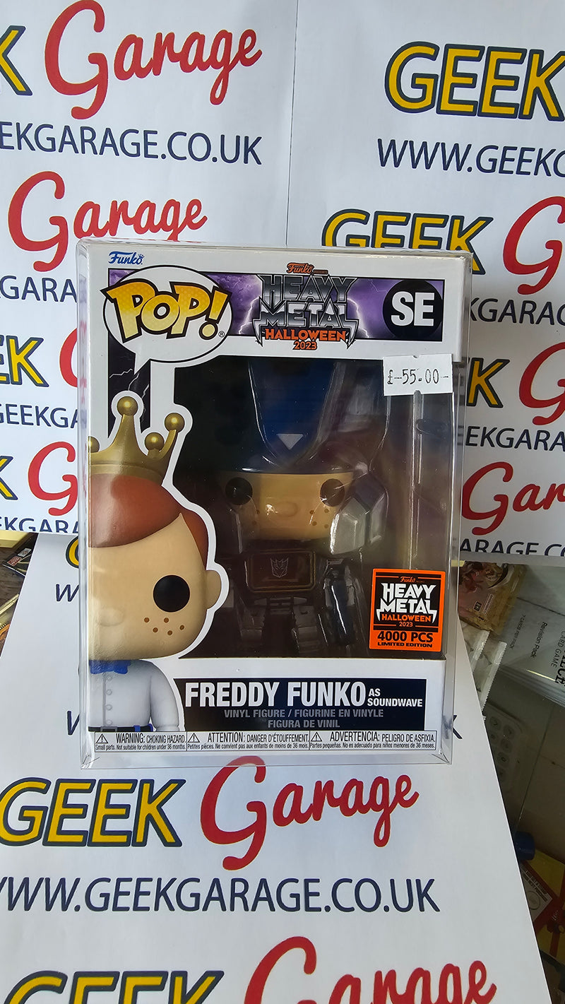 Freddy funko as sound waves 4000pc funko pop