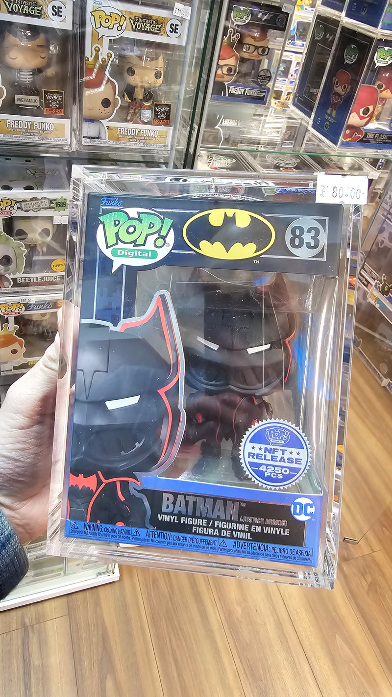 Batman justice armour funko digital physical funko pop