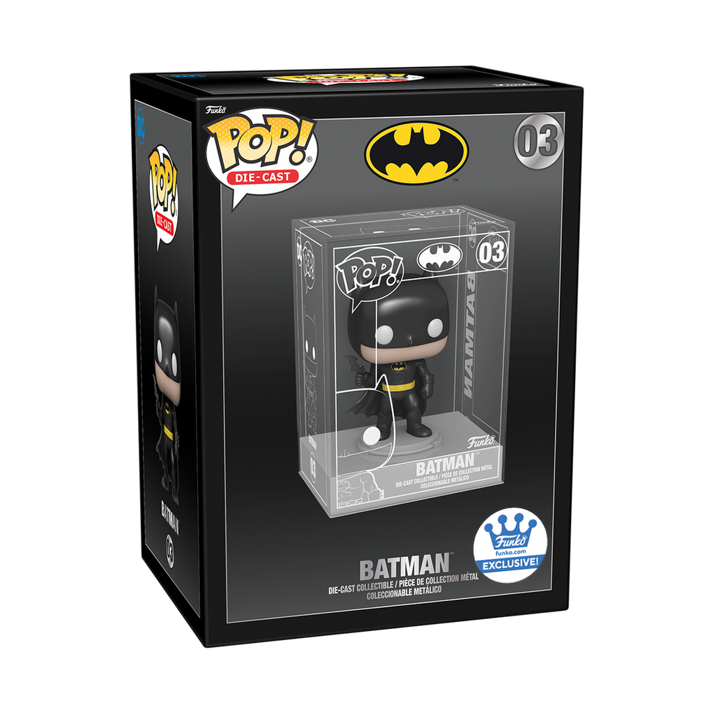 Batman Diecast Metal funko pop in case plus chase chance