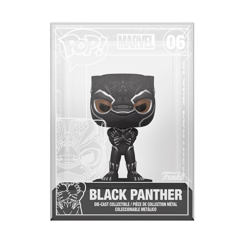 Black Panther Diecast Metal funko pop in case plus chase chance