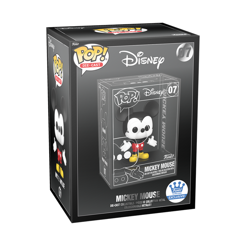 Mickey Mouse Diecast Metal funko pop in case plus chase chance