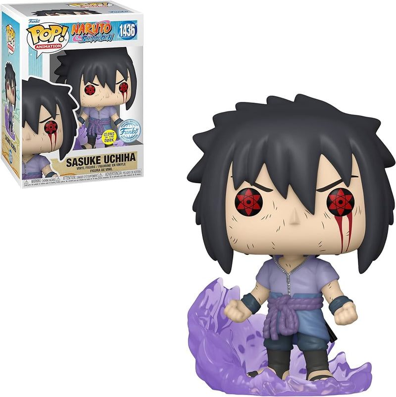 Sasuke uchiha exclusive glow funko pop from naruto