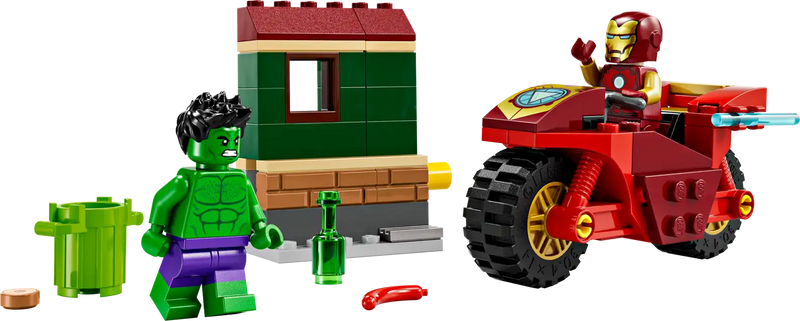 Marvel
Iron Man with Bike and The Hulk lego 76287