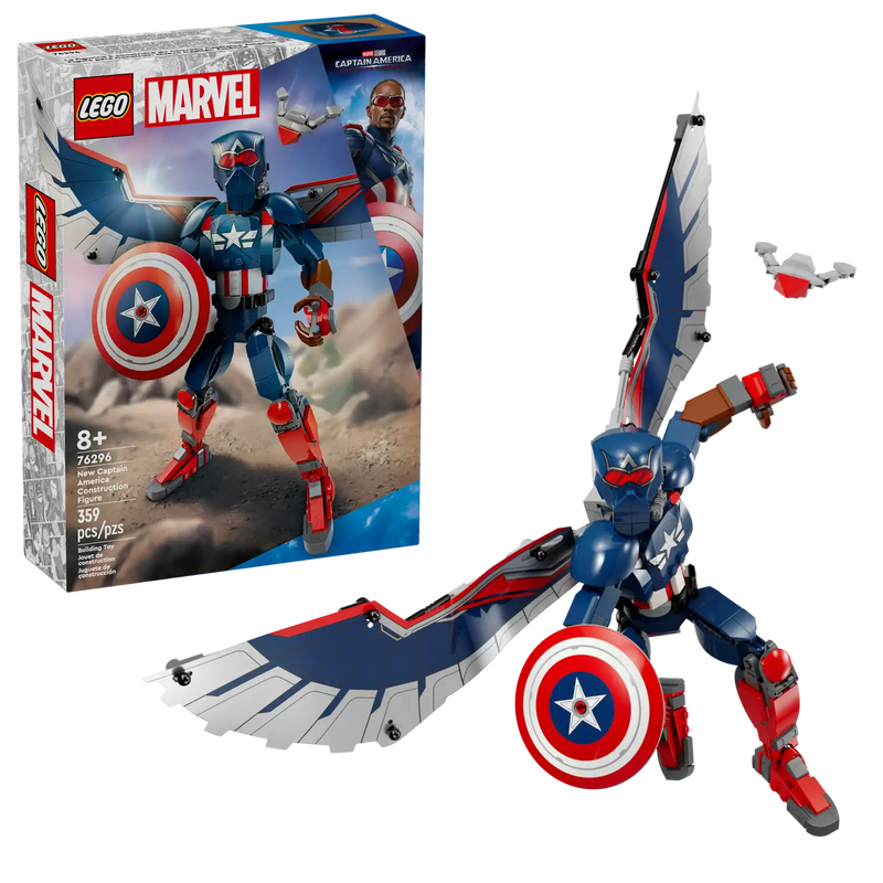 Lego New Captain America Construction Figure 76296