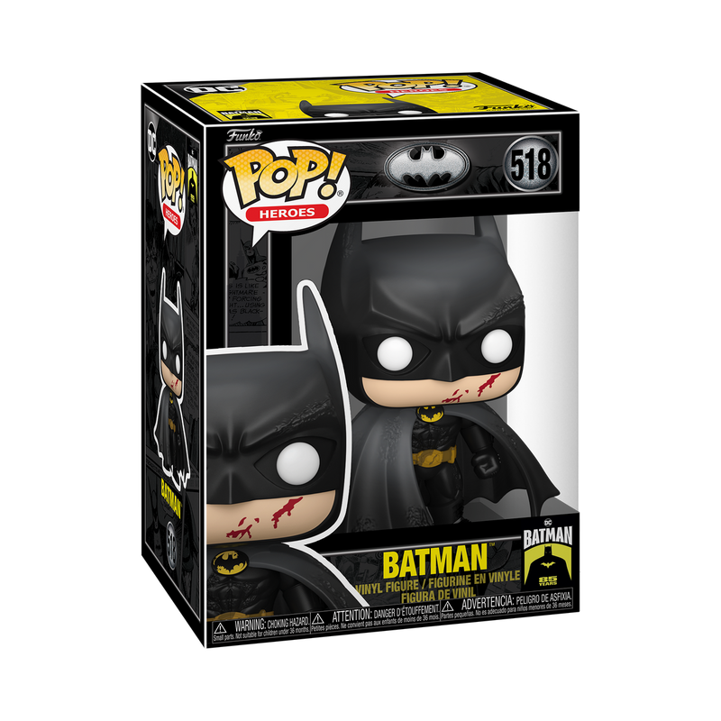 Batman with bloody face funko pop batman 85 anniversary