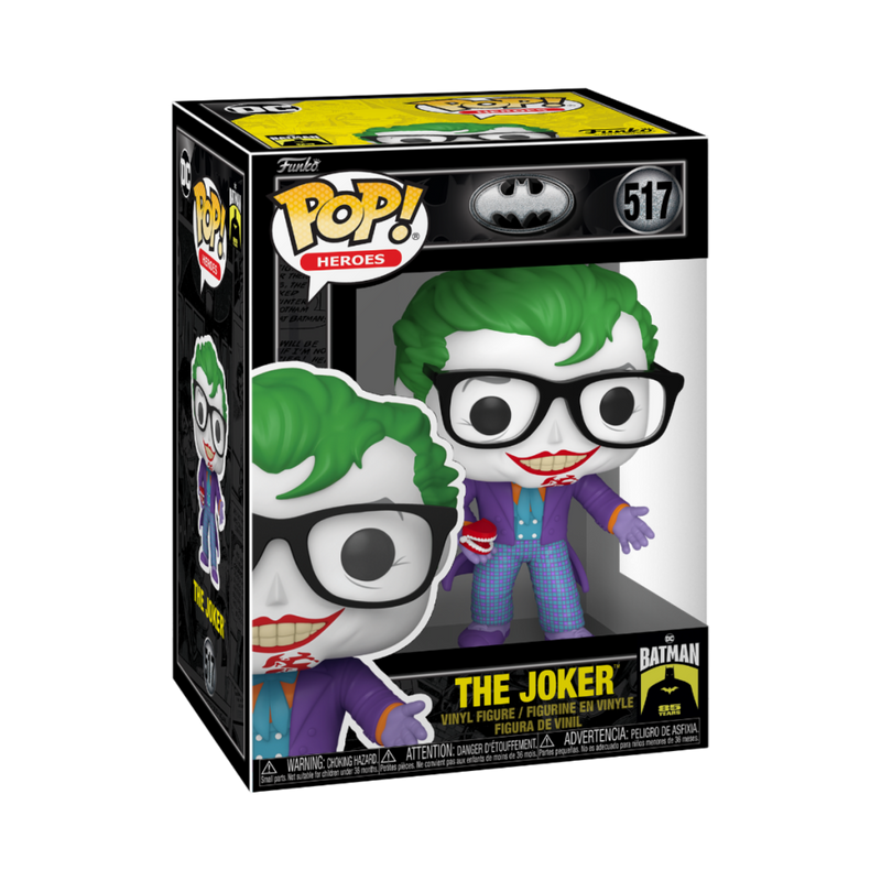 The Joker with glasses batman 85 anniversary funko pop