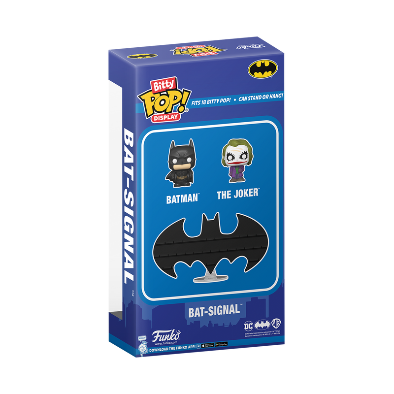 Bitty pop display stand Batman bat signal