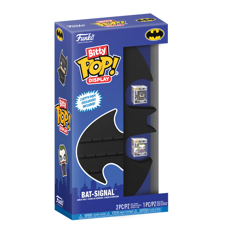 Bitty pop display stand Batman bat signal