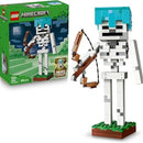 Lego Minecraft Skeleton Figure with Diamond Helmet and Bow