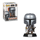 The Mandalorian with dark saber funko pop