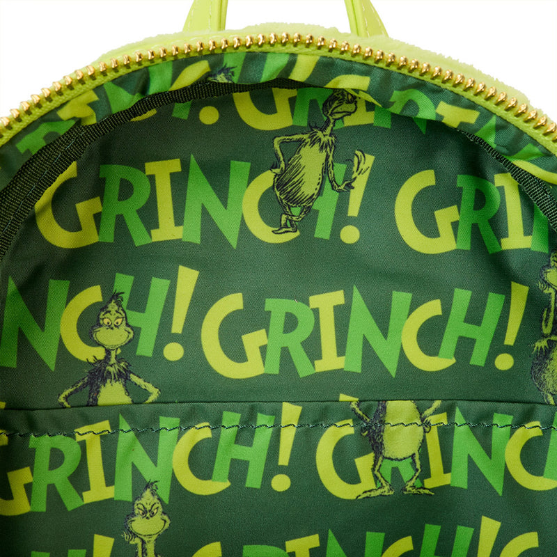 Dr Seuss Grinch Light Up Loungefly Mini Backpack