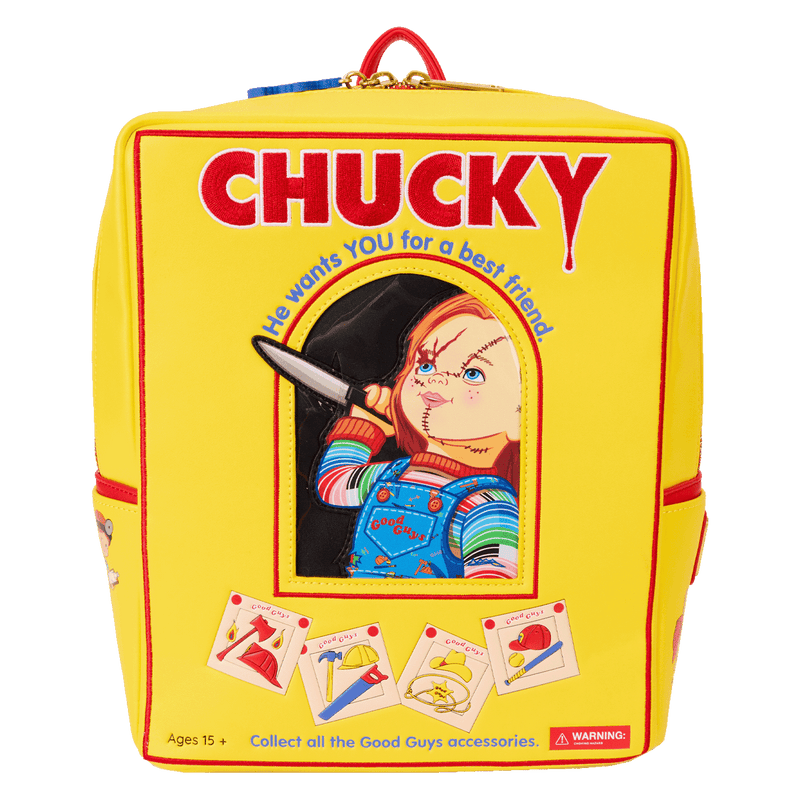 LOUNGEFLY
CHUCKY BOX MINI BACKPACK - CHILD'S PLAY