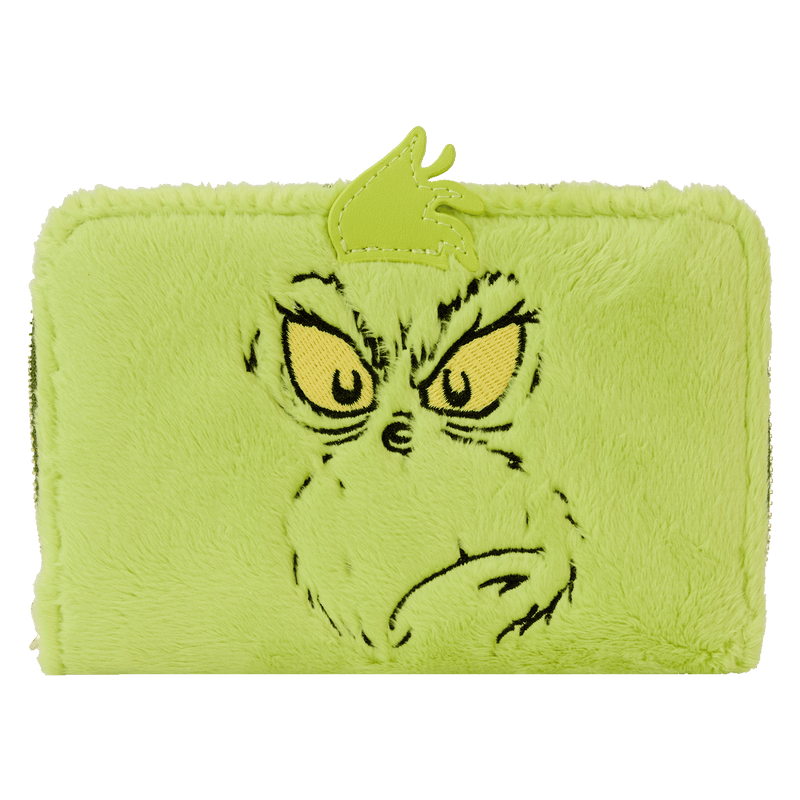 Loungefly Dr Seuss Plush Grinch Glow Cosplay Zip Around Wallet