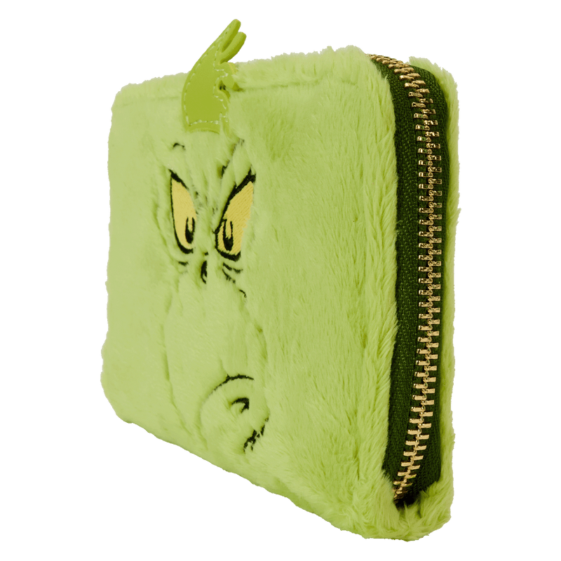 Loungefly Dr Seuss Plush Grinch Glow Cosplay Zip Around Wallet