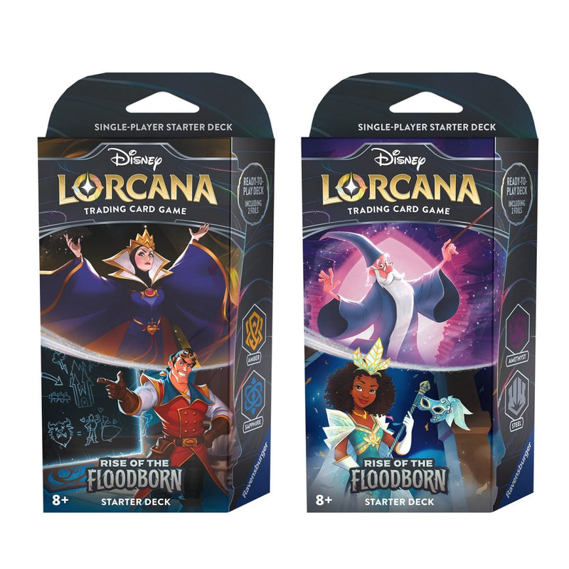 Disney Lorcana: Rise of the Floodborn Starter Deal – The Queen and Gaston & Merlin and Tiana