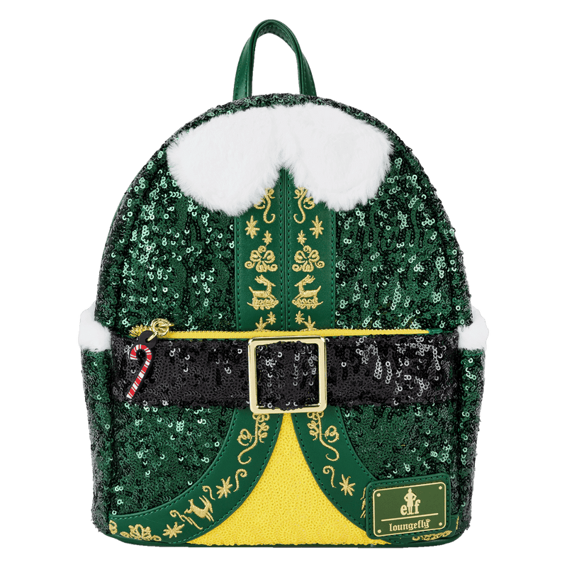 Loungefly Elf buddy sequin cosplay backpack