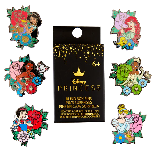 Loungefly Disney Princess Tattoo Blind Box Enamel Pin Badge