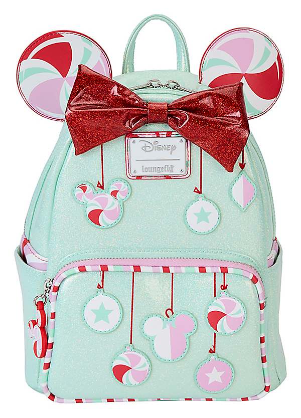 Disney Minnie Holiday Peppermint Ornaments Mini Backpack - Loungefly