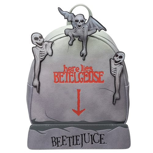 Beetlejuice Tombstone Loungefly Glow In The Dark Mini Backpack