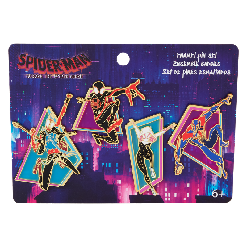 LOUNGEFLY
SPIDERVERSE 4-PACK PIN SET
