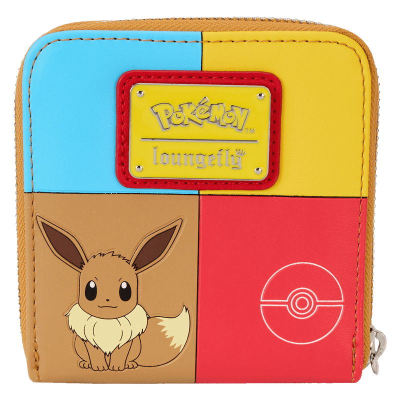 LOUNGEFLY
COLOUR BLOCK ZIP AROUND WALLET - POKÉMON