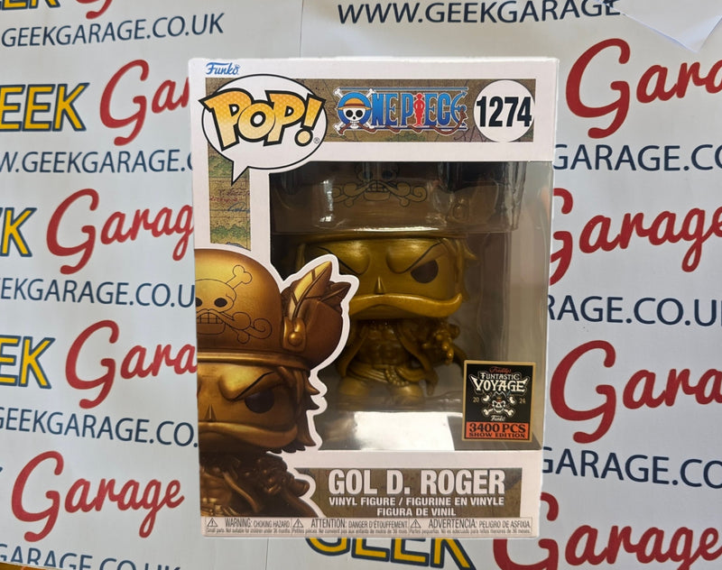 Gol d roger GOLD Fundays event 2024 edition funko pop one piece in hard magnetic case