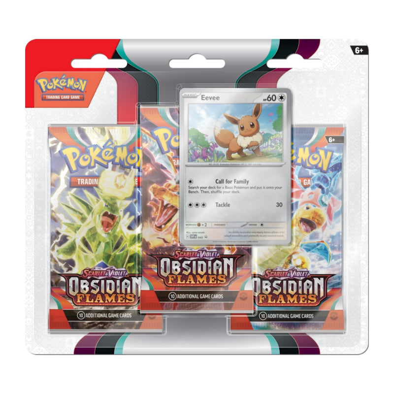 Pokemon obsidian flames 3 pack blister