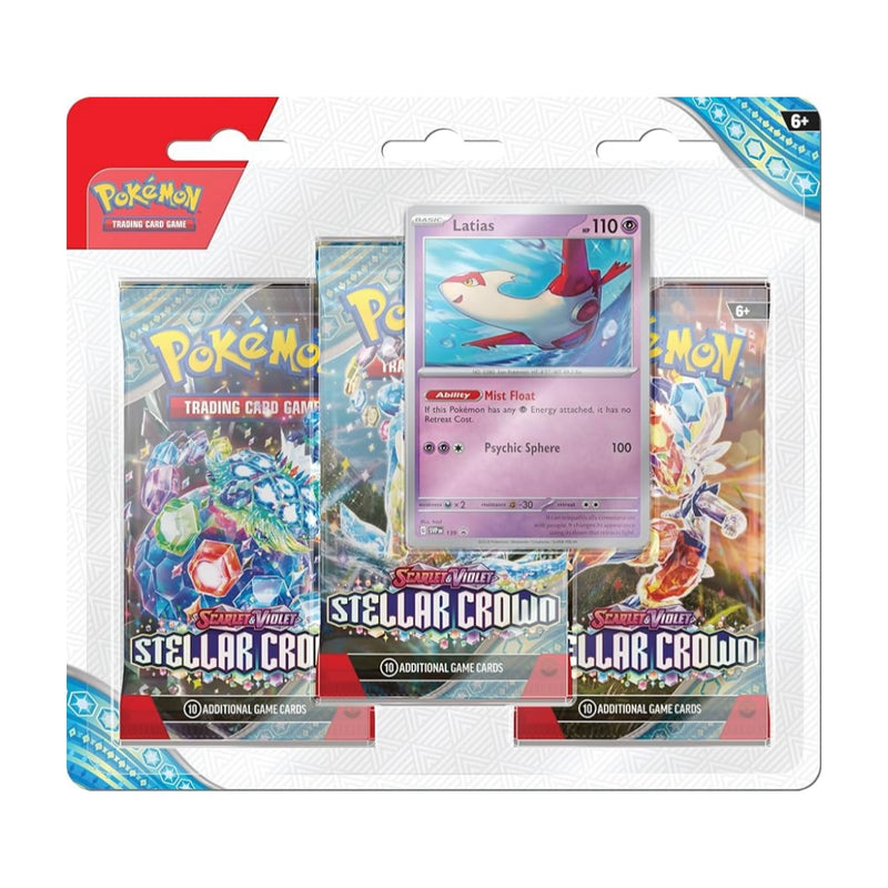 Pokemon stellar crown 3 pack blister