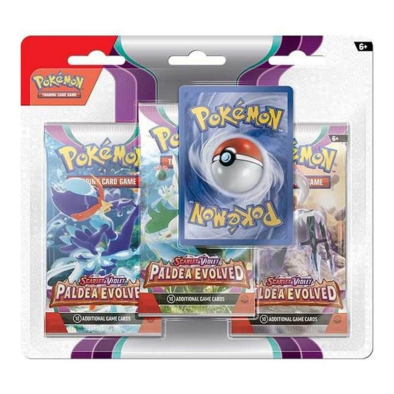 Pokemon paldea evolved 3 pack blister