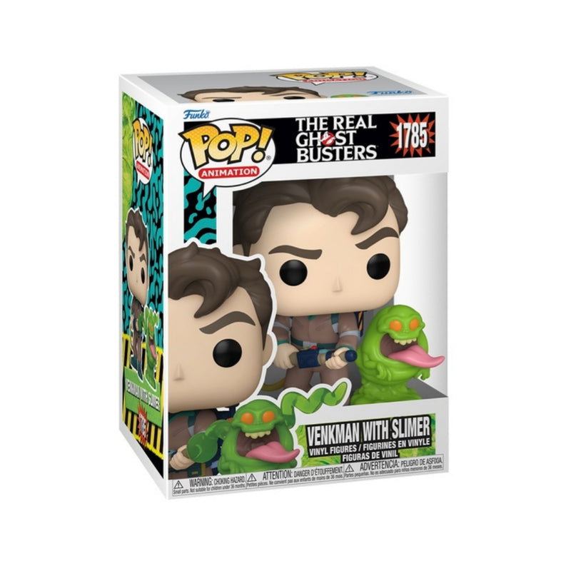 Venkman with slimer the real ghostbusters funko pop