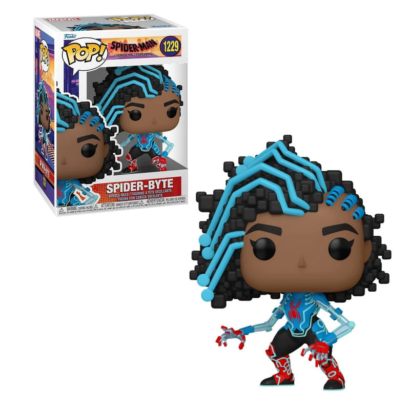 Spider byte  funko pop from accross the spiderverse