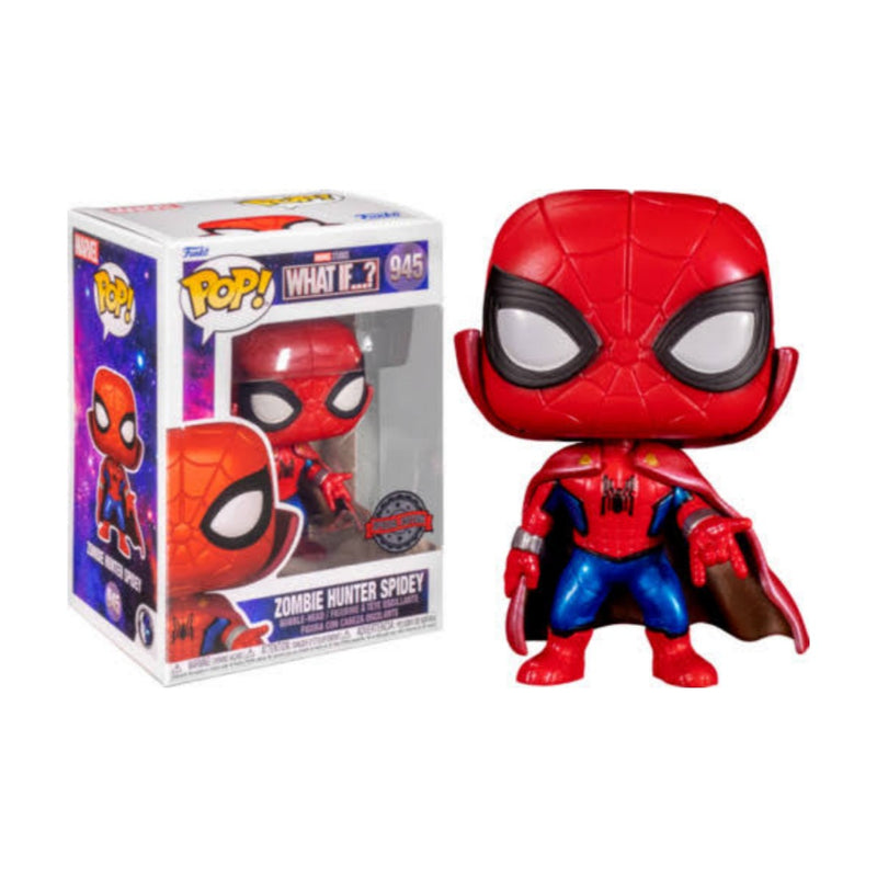 What if zombie hunter spiderman metallic special edition funko pop