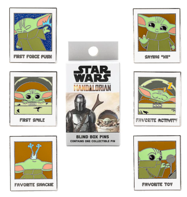 The child star wars mandalorian loungefly pin single pack