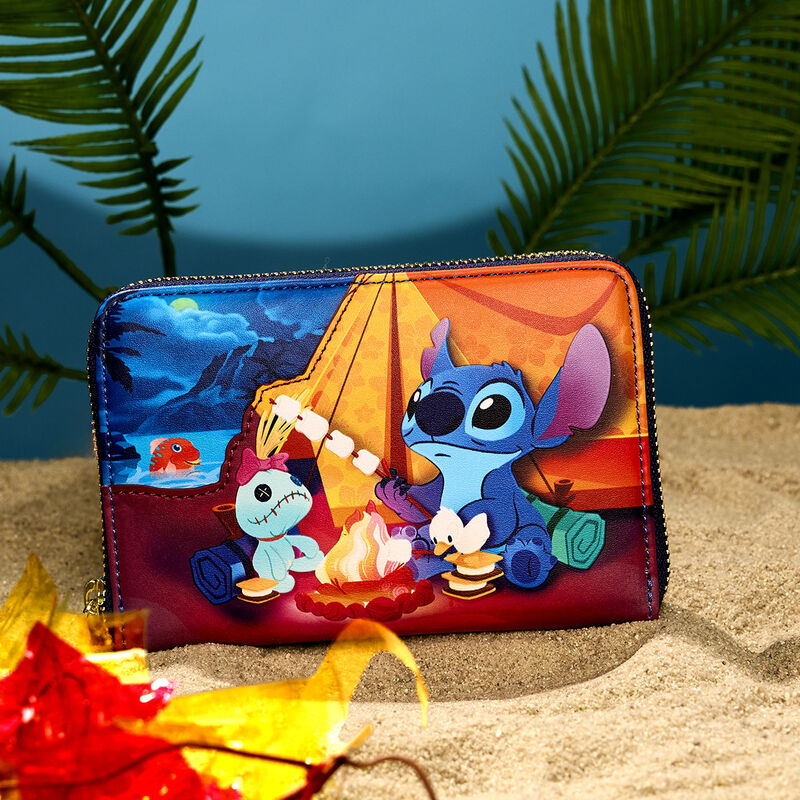 LOUNGEFLY
CAMPING CUTIES ZIP AROUND WALLET - LILO AND stitch