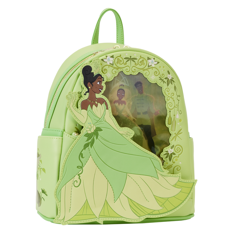 LOUNGEFLY TIANA LENTICULAR MINI BACKPACK PRINCESS AND THE FROG