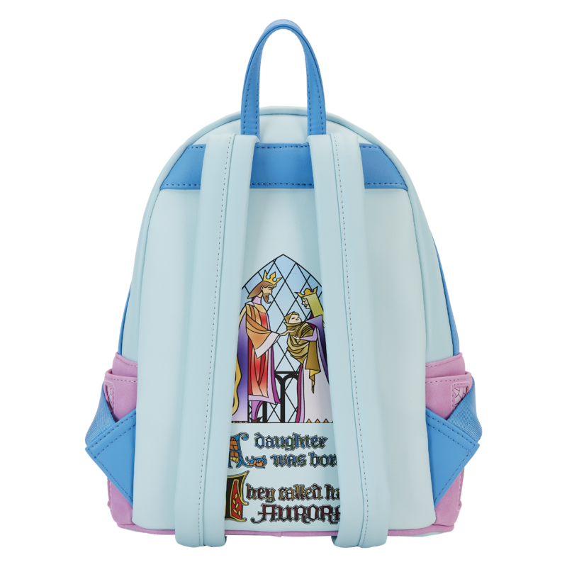 Sleeping Beauty Stained Glass Castle Loungefly Cosplay Mini Backpack
