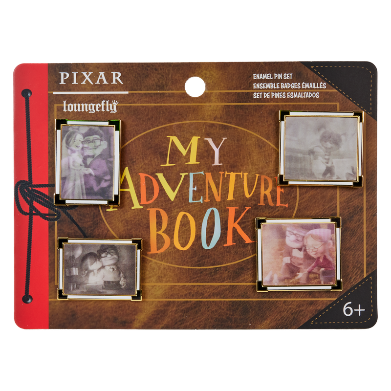 LOUNGEFLY
ADVENTURE BOOK 4 PIECE PIN SET - UP 15TH ANNIVERSARY