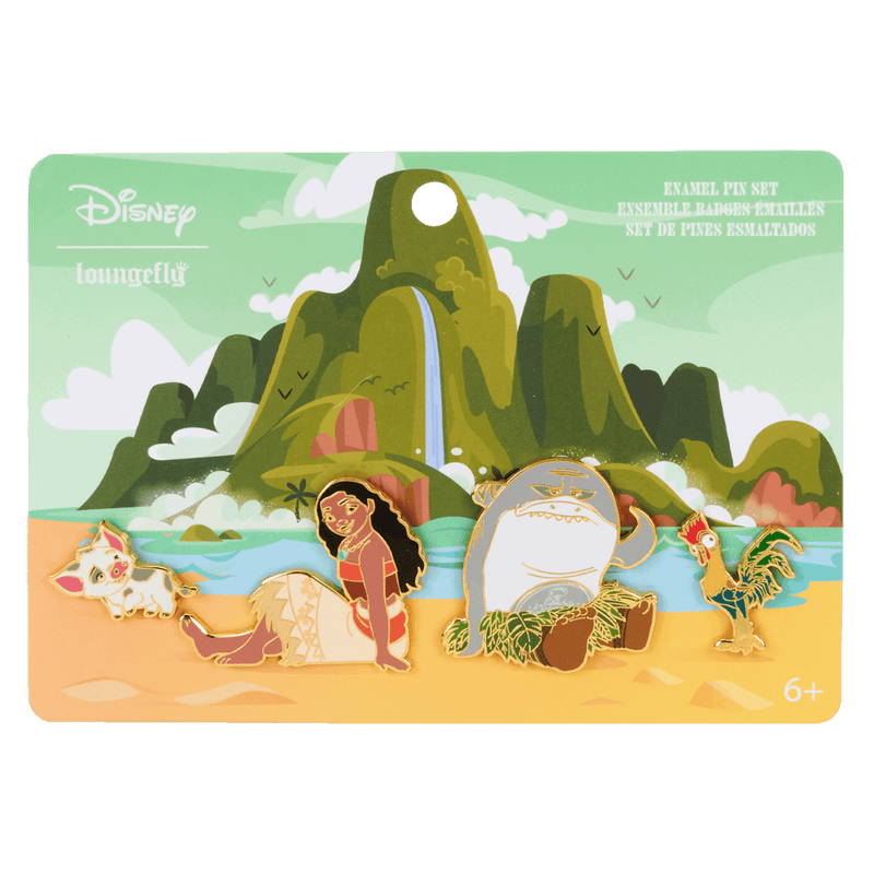 LOUNGEFLY
MOANA WAVES 4 PIECE PIN SET - DISNEY